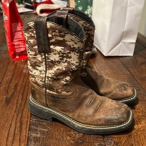 Kids Old West Camo boots